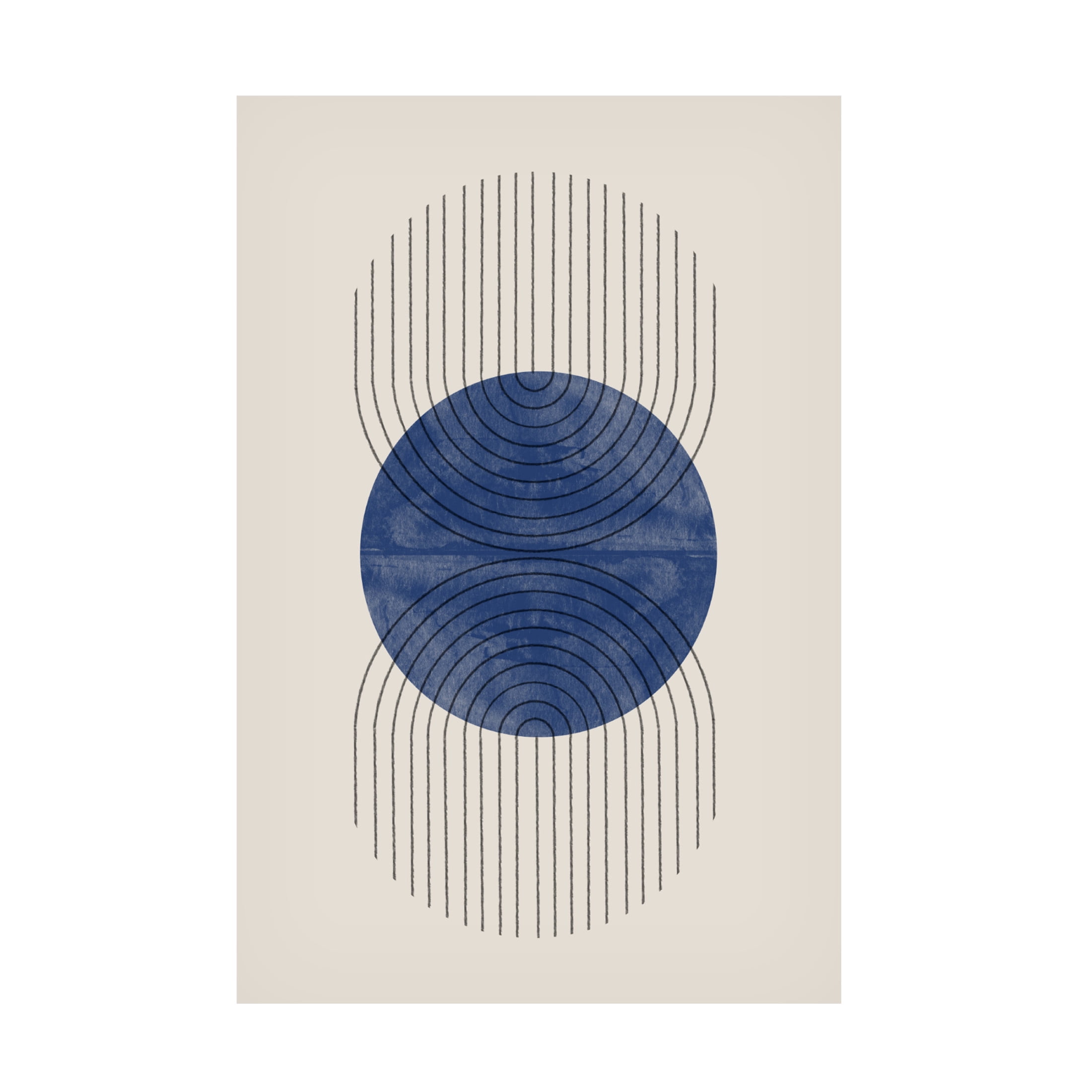 Trademark Fine Art THE MIUUS STUDIO Perfect Point Blue Canvas Wall Art