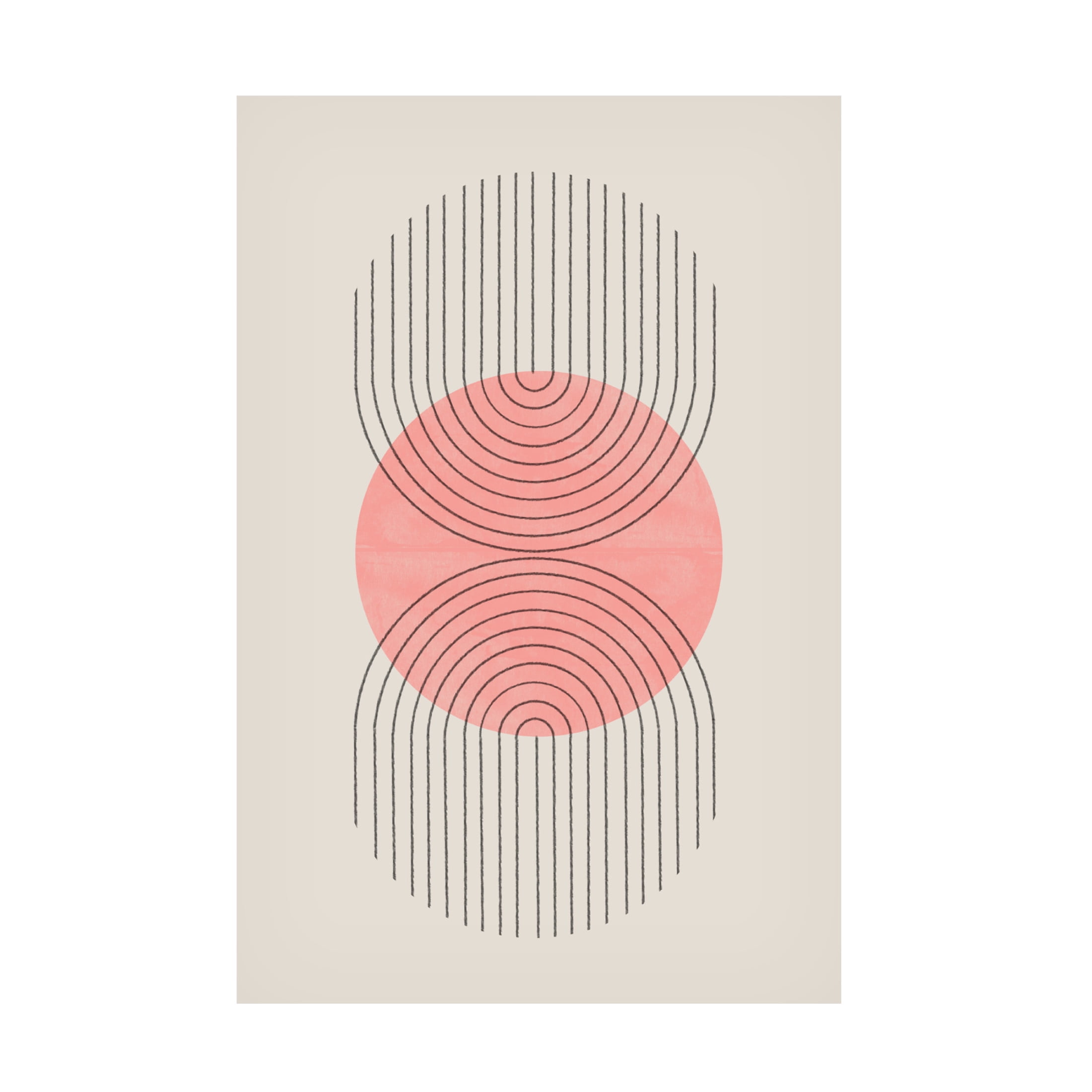 Trademark Fine Art THE MIUUS STUDIO Perfect Point Peach Canvas Wall Art