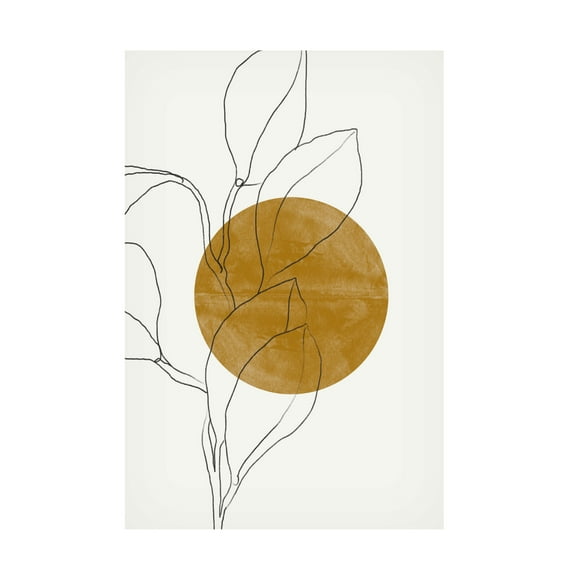 Trademark Fine Art THE MIUUS STUDIO Plant and Sun Canvas Wall Art