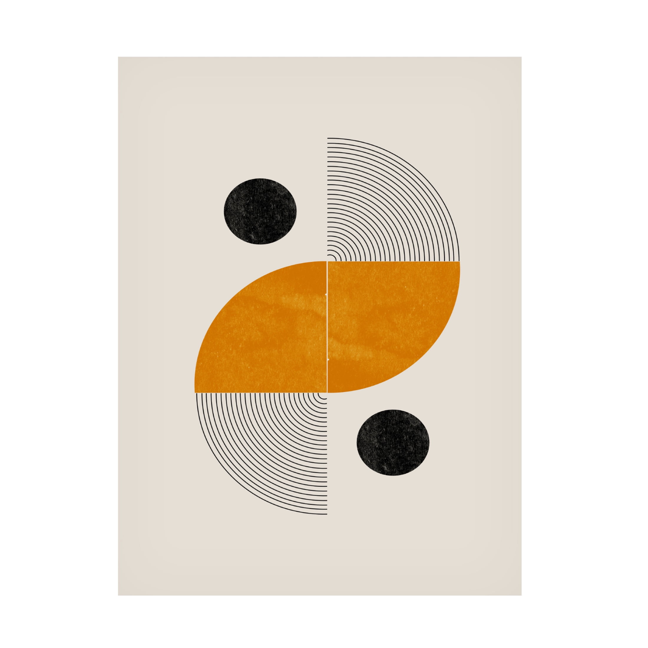 Trademark Fine Art THE MIUUS STUDIO Retro Shape Canvas Wall Art