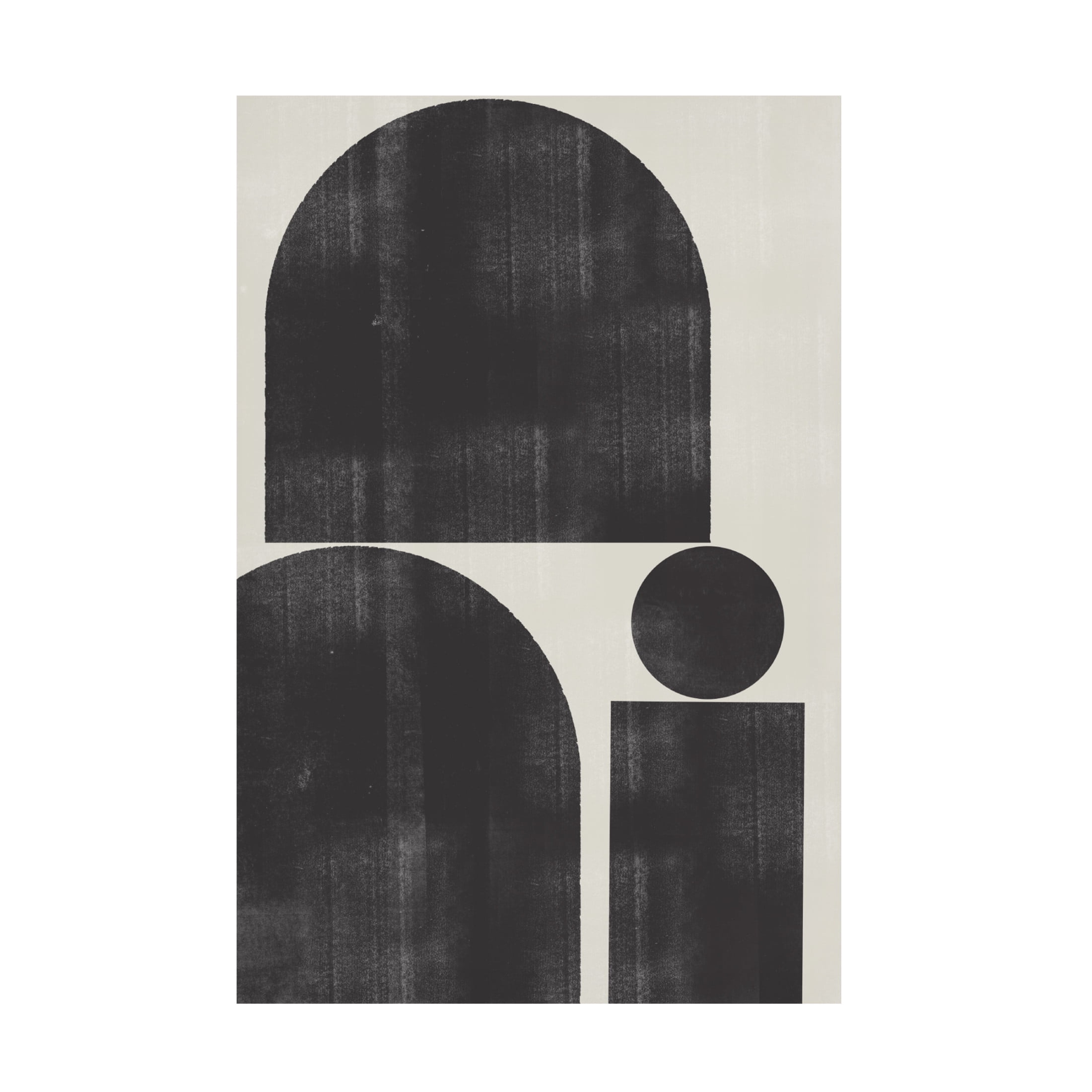 Trademark Fine Art THE MIUUS STUDIO Shape Study No1 Canvas Wall Art