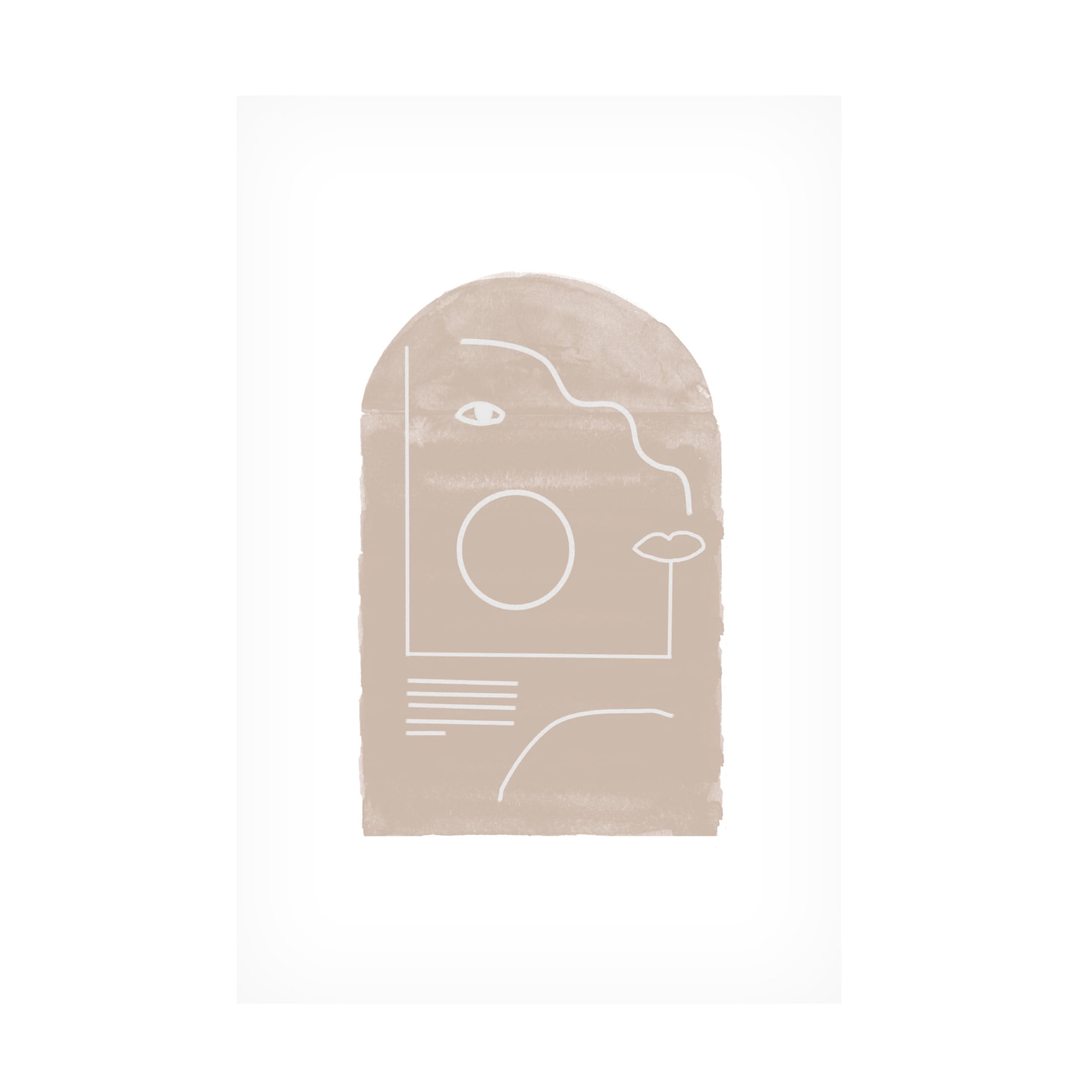 Trademark Fine Art THE MIUUS STUDIO Soft Composition No6 Canvas Wall Art