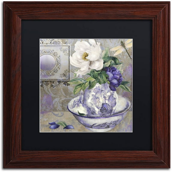 Trademark Fine Art "Tableaux I" Canvas Art by Color Bakery Black Matte, Wood Frame