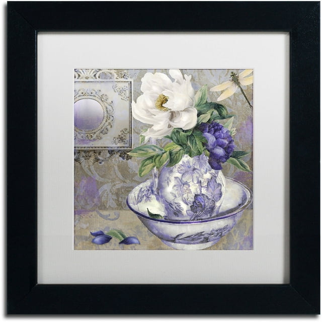 Trademark Fine Art "Tableaux I" Canvas Art by Color Bakery White Matte, Black Frame