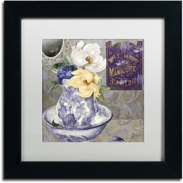 Trademark Fine Art "Tableaux II" Canvas Art by Color Bakery White Matte, Black Frame