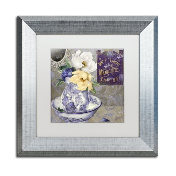 Trademark Fine Art 'Tableaux II' Silver Framed Art by Color Bakery