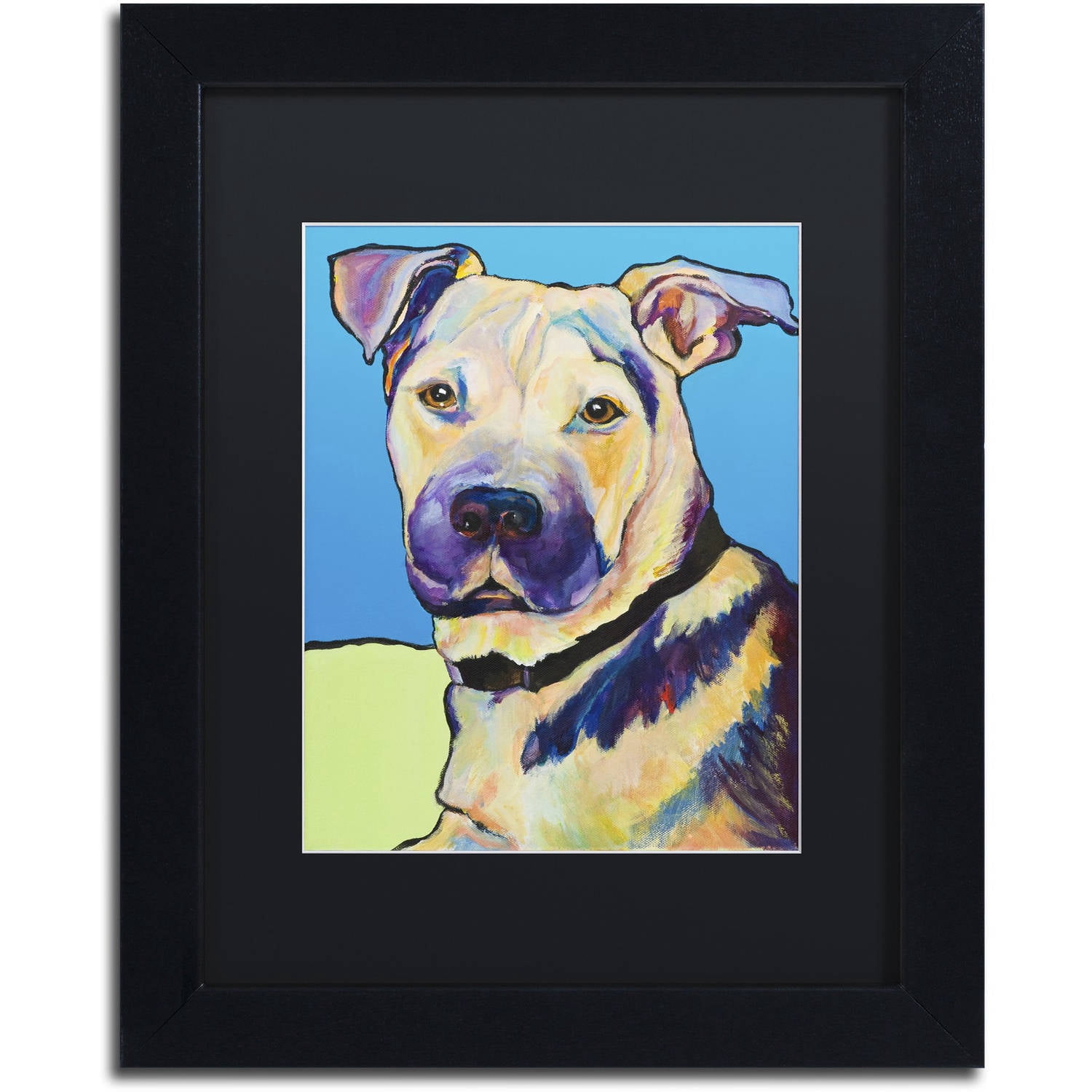 Trademark Fine Art "Tag" Canvas Art by Pat Saunders-White, Black Matte, Black Frame