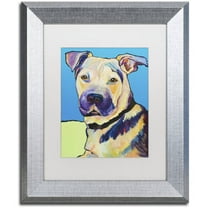 Trademark Fine Art "Tag" Canvas Art by Pat Saunders-White, White Matte, Silver Frame