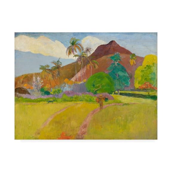 Trademark Fine Art 'Tahitian Landscape' Canvas Art by Gauguin