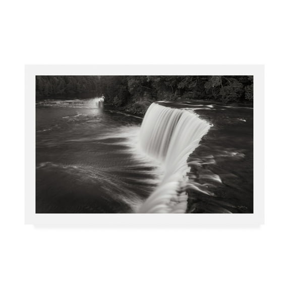 Trademark Fine Art 'Tahquamenon Falls Michigan I BW' Canvas Art by Alan Majchrowicz