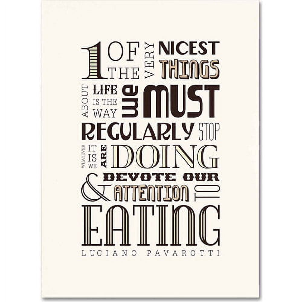 Trademark Fine Art "Take Time to Eat II" Canvas Art by Megan Romo