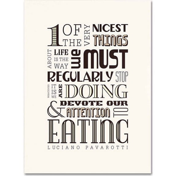 Trademark Fine Art "Take Time to Eat II" Canvas Art by Megan Romo