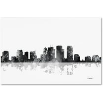 Trademark Fine Art "Tampa Florida Skyline BG-1" Canvas Art by Marlene Watson