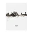 thumbnail image 1 of Trademark Fine Art 'Tampa Florida Skyline Portrait II' Canvas Art by Michael Tompsett, 1 of 3