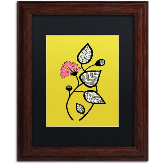 Trademark Fine Art "Tanto Tiempo" Canvas Art by Sylvie Demers, Black Matte, Wood Frame