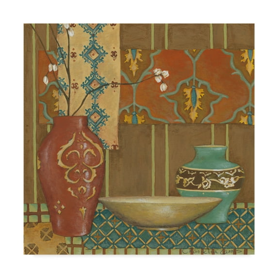 Trademark Fine Art 'Tapestry Still Life II' Canvas Art by Chariklia Zarris