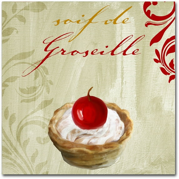 Trademark Fine Art "Tartes Francais, Currant" Canvas Art by Color Bakery