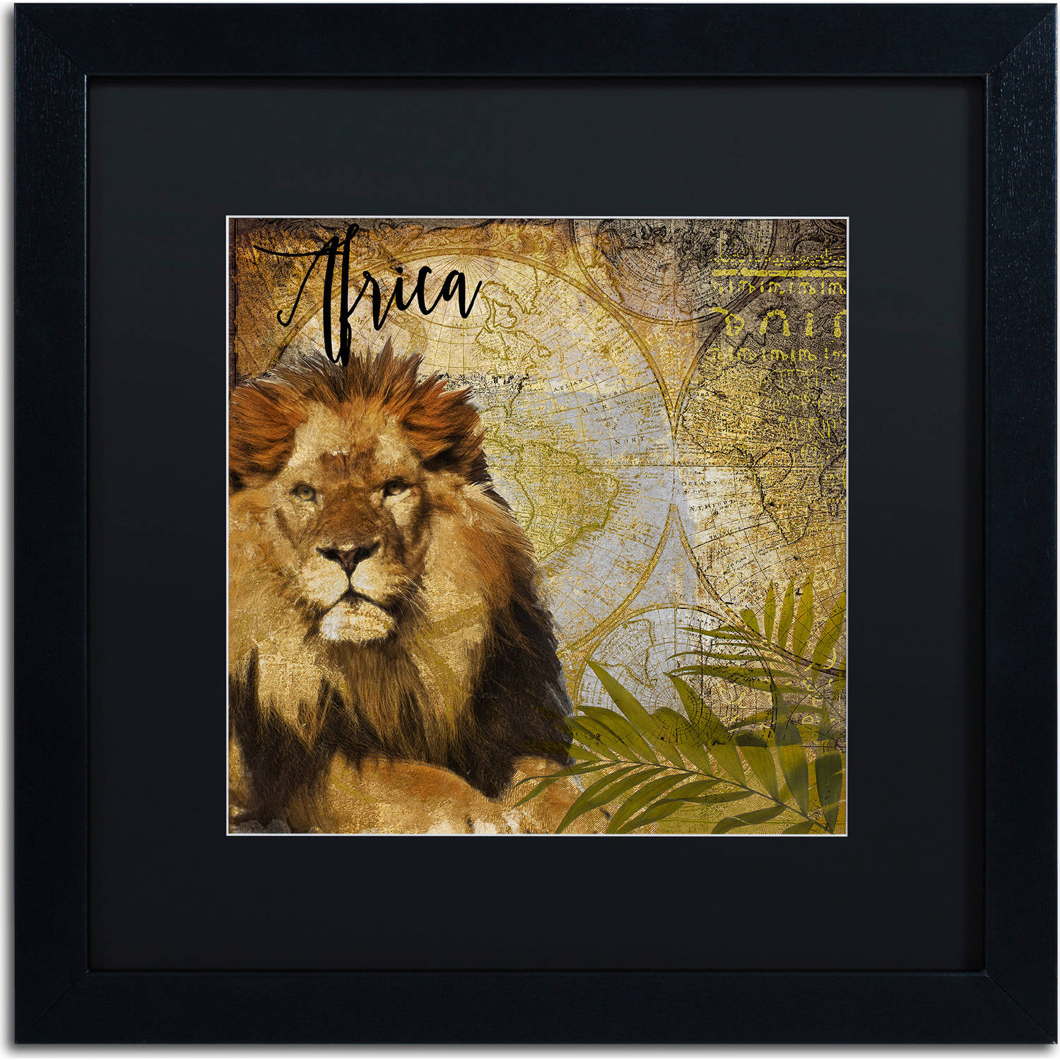 Trademark Fine Art "Taste Of Africa I" Canvas Art by Color Bakery, Black Matte, Black Frame