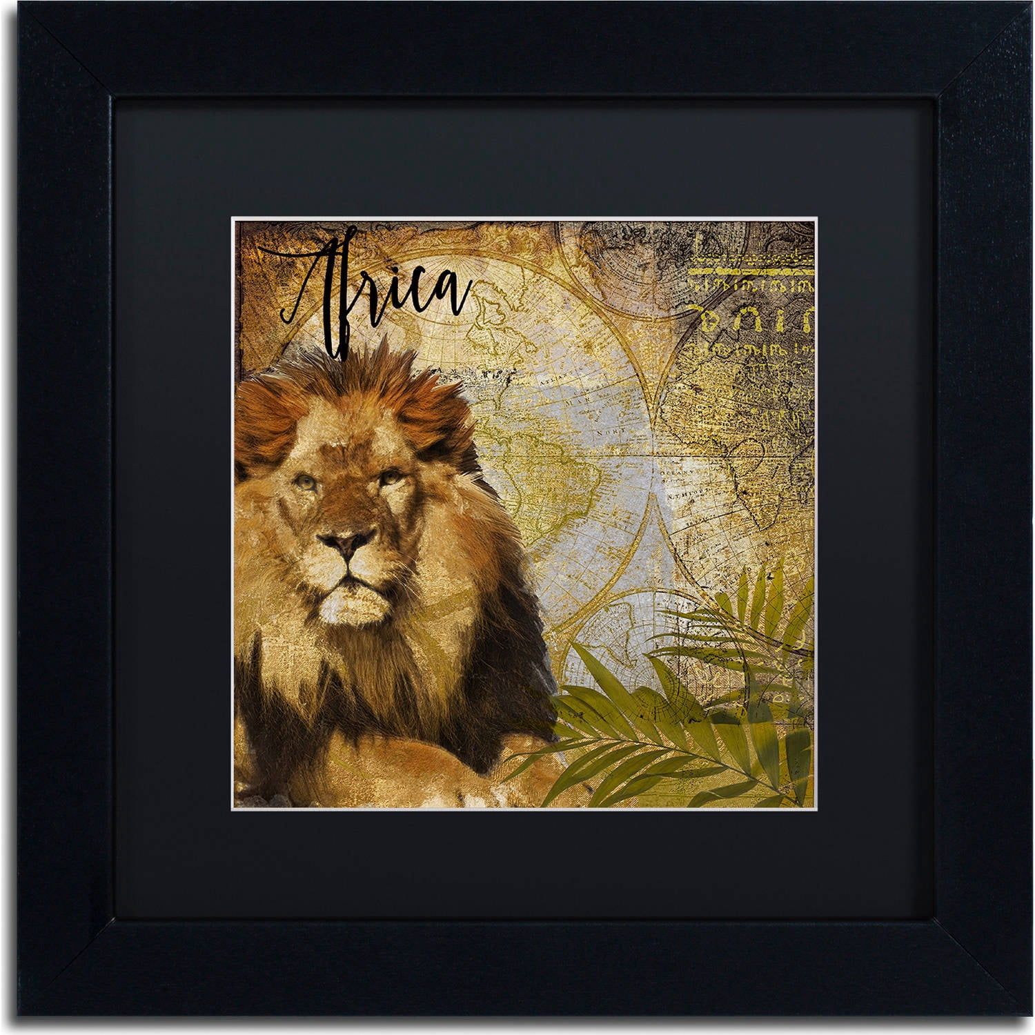 Trademark Fine Art "Taste Of Africa I" Canvas Art by Color Bakery, Black Matte, Black Frame