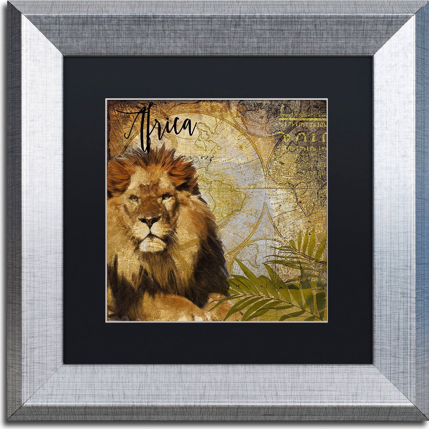 Trademark Fine Art "Taste Of Africa I" Canvas Art by Color Bakery, Black Matte, Silver Frame