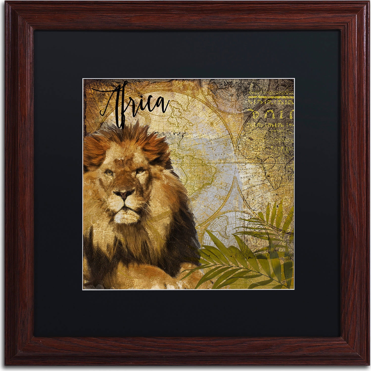 Trademark Fine Art "Taste Of Africa I" Canvas Art by Color Bakery, Black Matte, Wood Frame