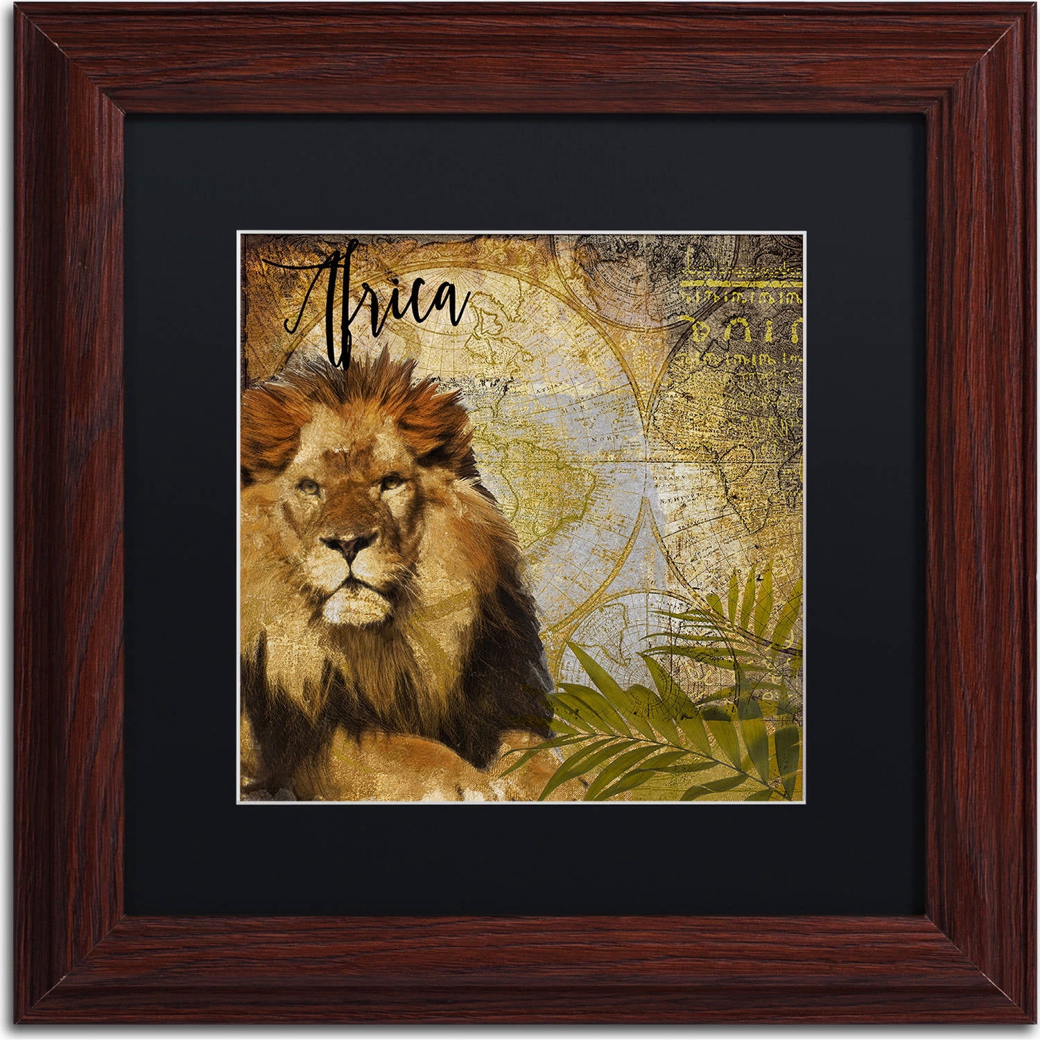 Trademark Fine Art "Taste Of Africa I" Canvas Art by Color Bakery, Black Matte, Wood Frame