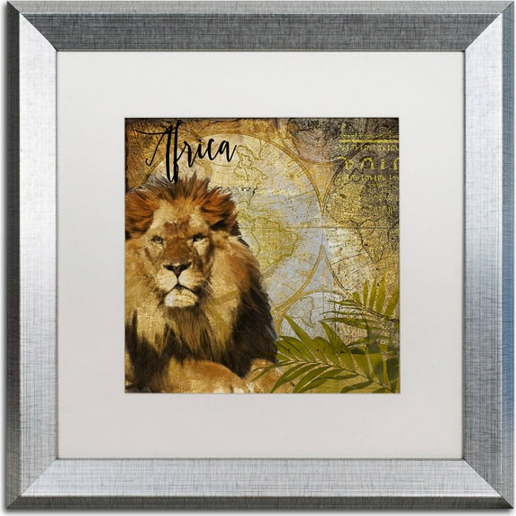 Trademark Fine Art "Taste Of Africa I" Canvas Art by Color Bakery, White Matte, Silver Frame