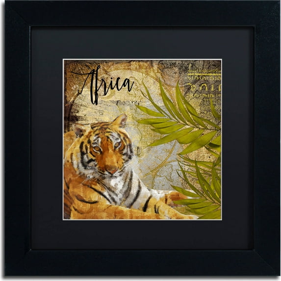 Trademark Fine Art "Taste Of Africa II" Canvas Art by Color Bakery, Black Matte, Black Frame