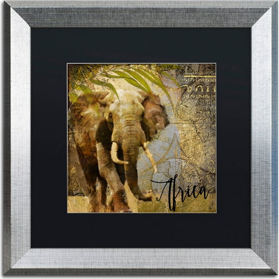 Trademark Fine Art "Taste Of Africa III" Canvas Art by Color Bakery, Black Matte, Silver Frame