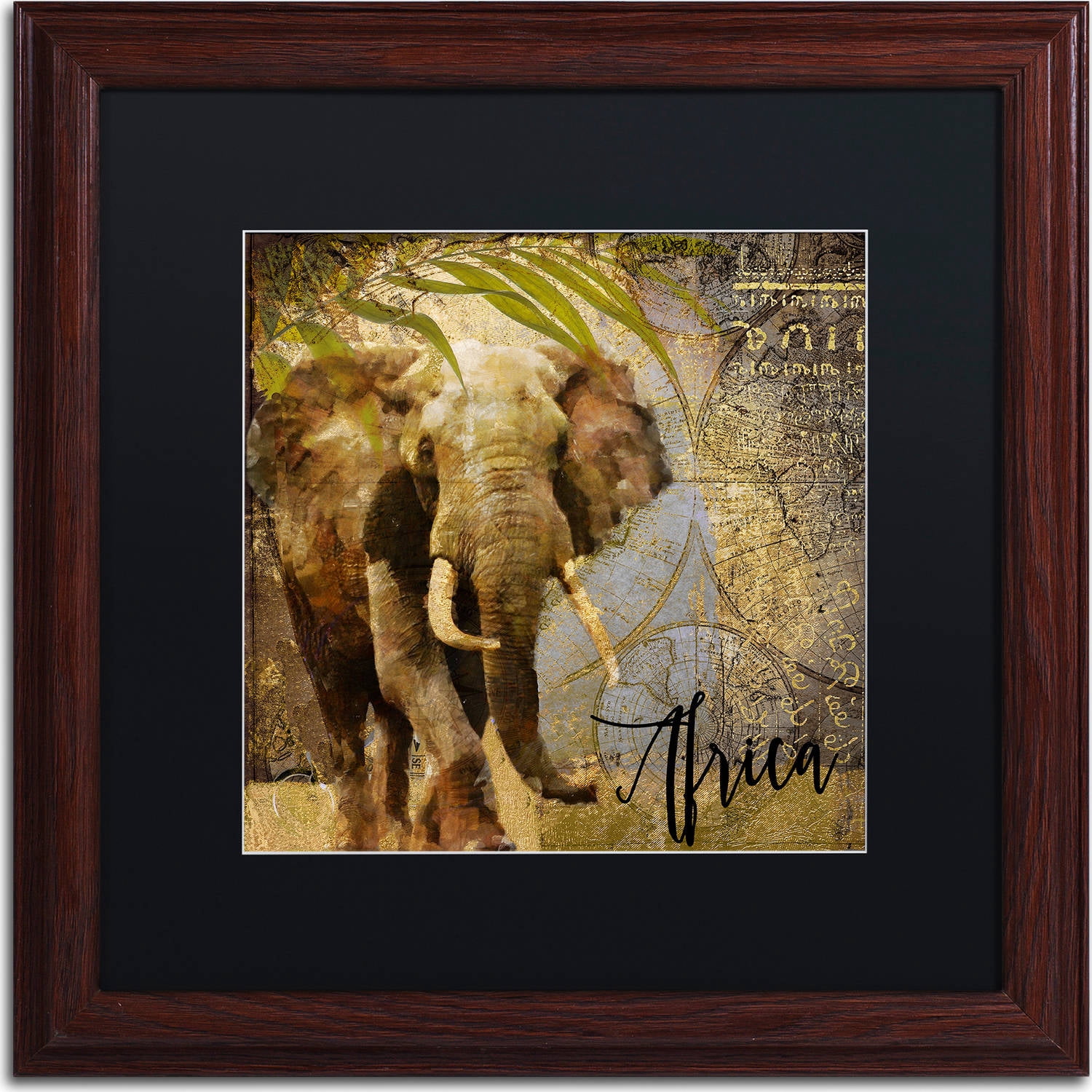 Trademark Fine Art "Taste Of Africa III" Canvas Art by Color Bakery, Black Matte, Wood Frame