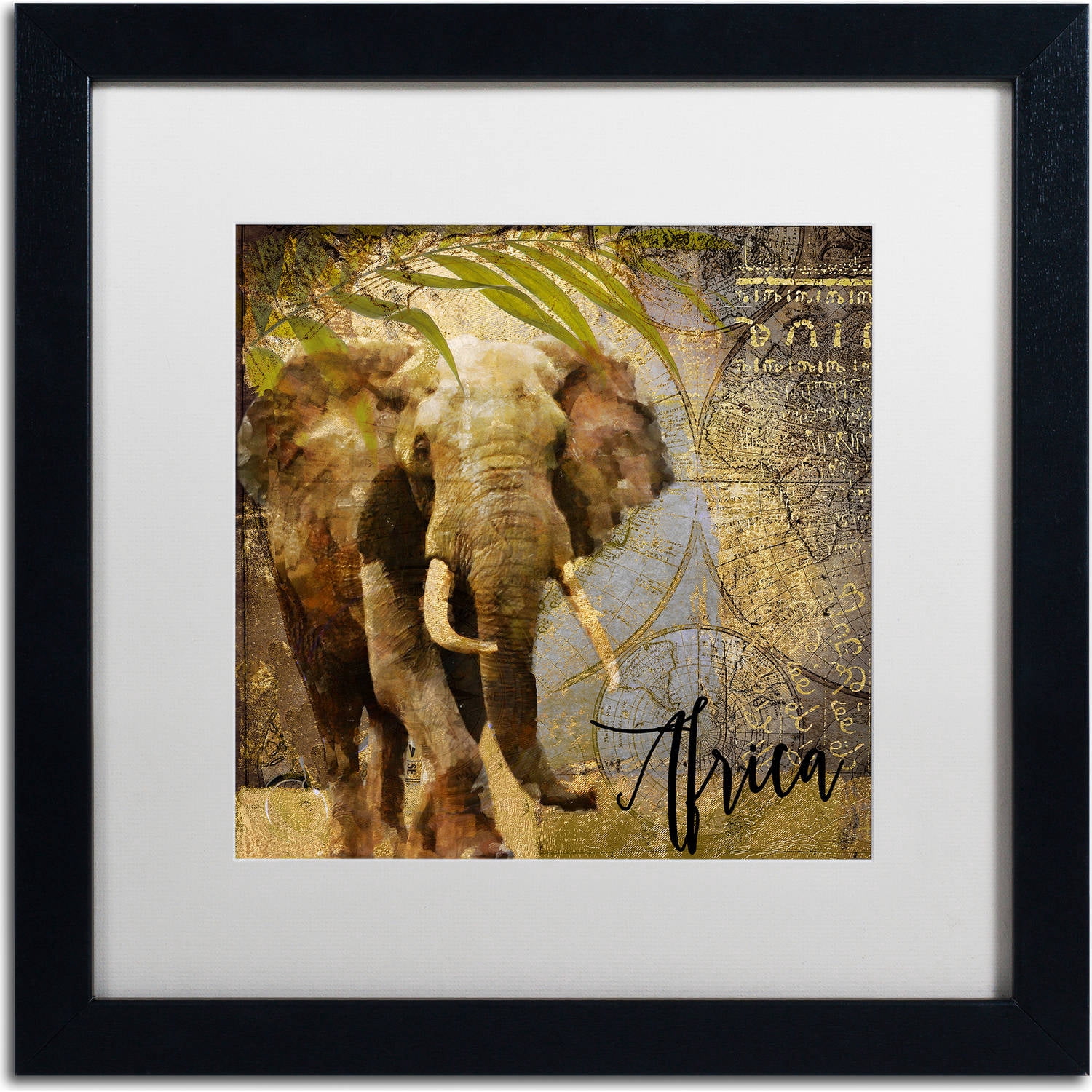 Trademark Fine Art "Taste Of Africa III" Canvas Art by Color Bakery, White Matte, Black Frame