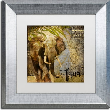 Trademark Fine Art "Taste Of Africa III" Canvas Art by Color Bakery, White Matte, Silver Frame