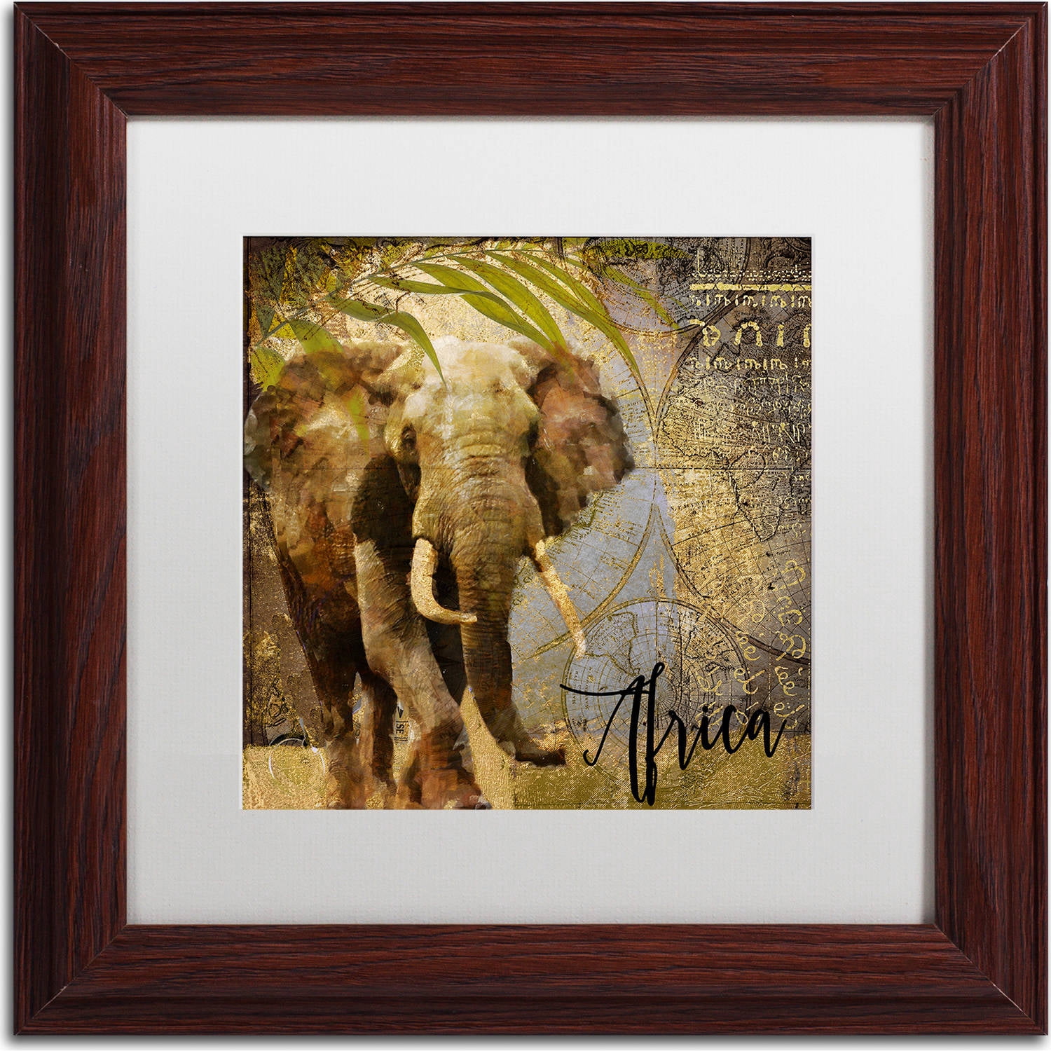 Trademark Fine Art "Taste Of Africa III" Canvas Art by Color Bakery, White Matte, Wood Frame