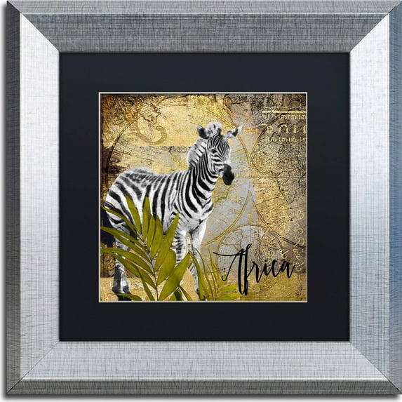 Trademark Fine Art "Taste Of Africa IV" Canvas Art by Color Bakery, Black Matte, Silver Frame