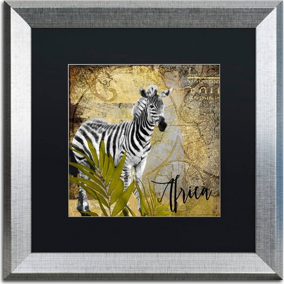Trademark Fine Art "Taste Of Africa IV" Canvas Art by Color Bakery, Black Matte, Silver Frame