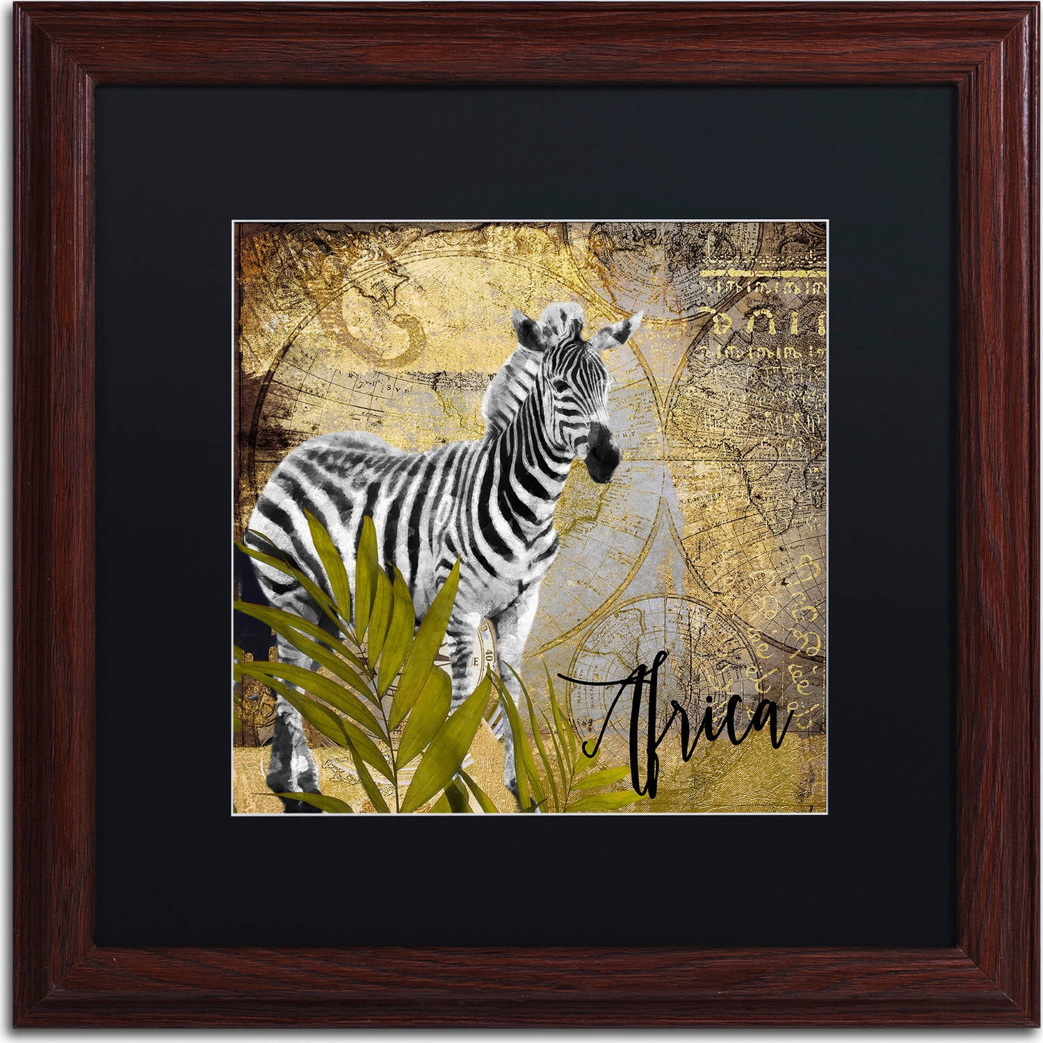 Trademark Fine Art "Taste Of Africa IV" Canvas Art by Color Bakery, Black Matte, Wood Frame