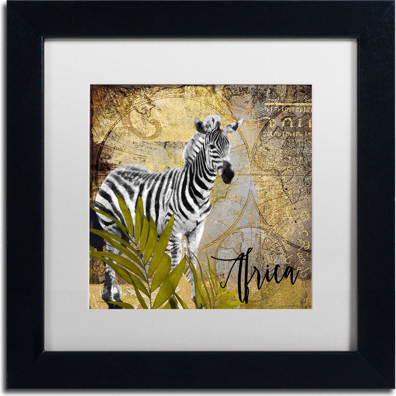 Trademark Fine Art "Taste Of Africa IV" Canvas Art by Color Bakery, White Matte, Black Frame