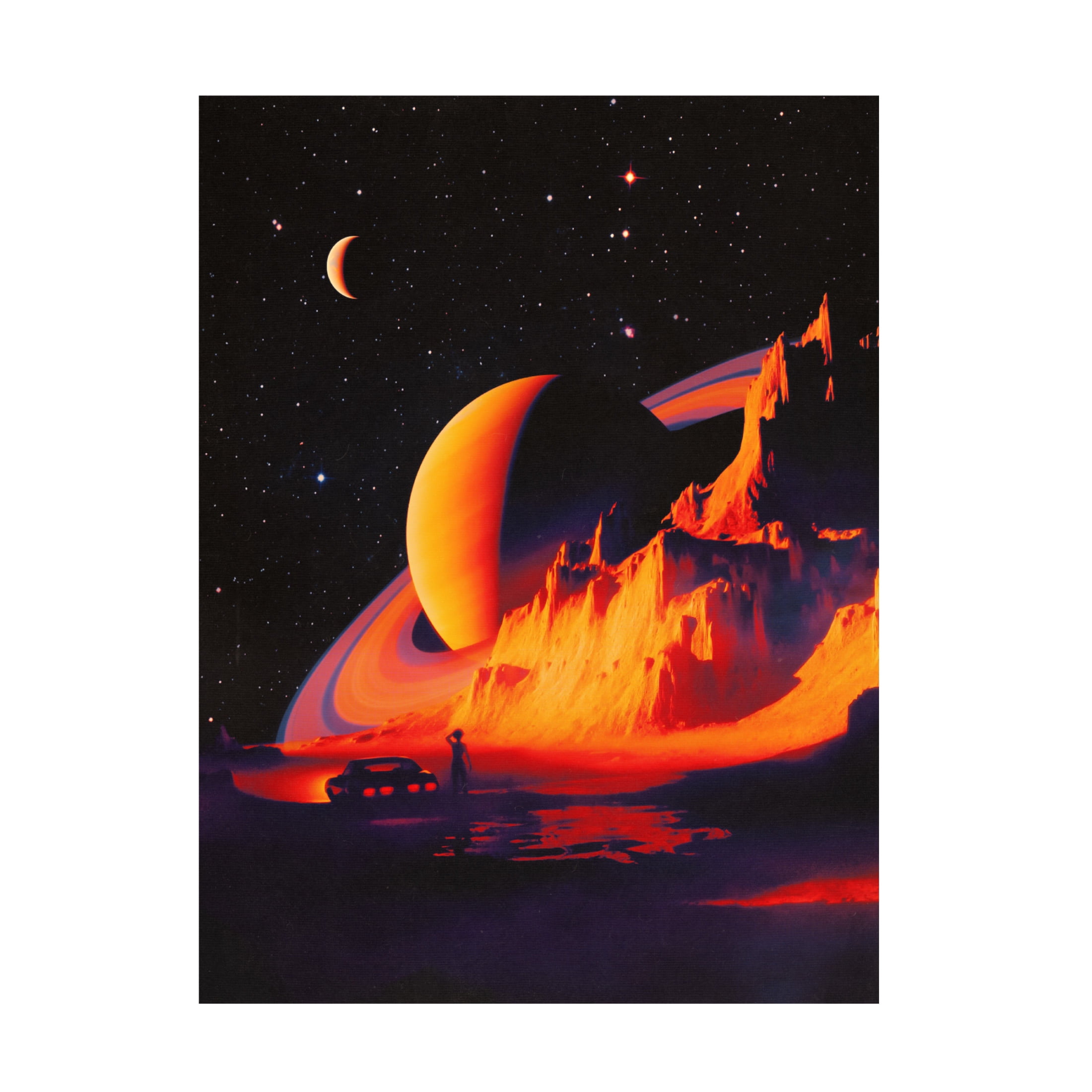 Trademark Fine Art Taudalpoi Alien Landscape Canvas Wall Art