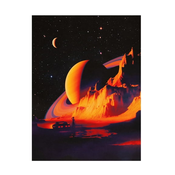 Trademark Fine Art Taudalpoi Alien Landscape Canvas Wall Art