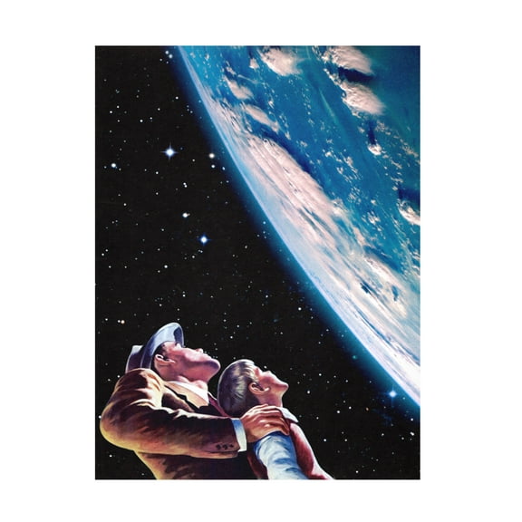 Trademark Fine Art Taudalpoi   Father and Son Canvas Wall Art