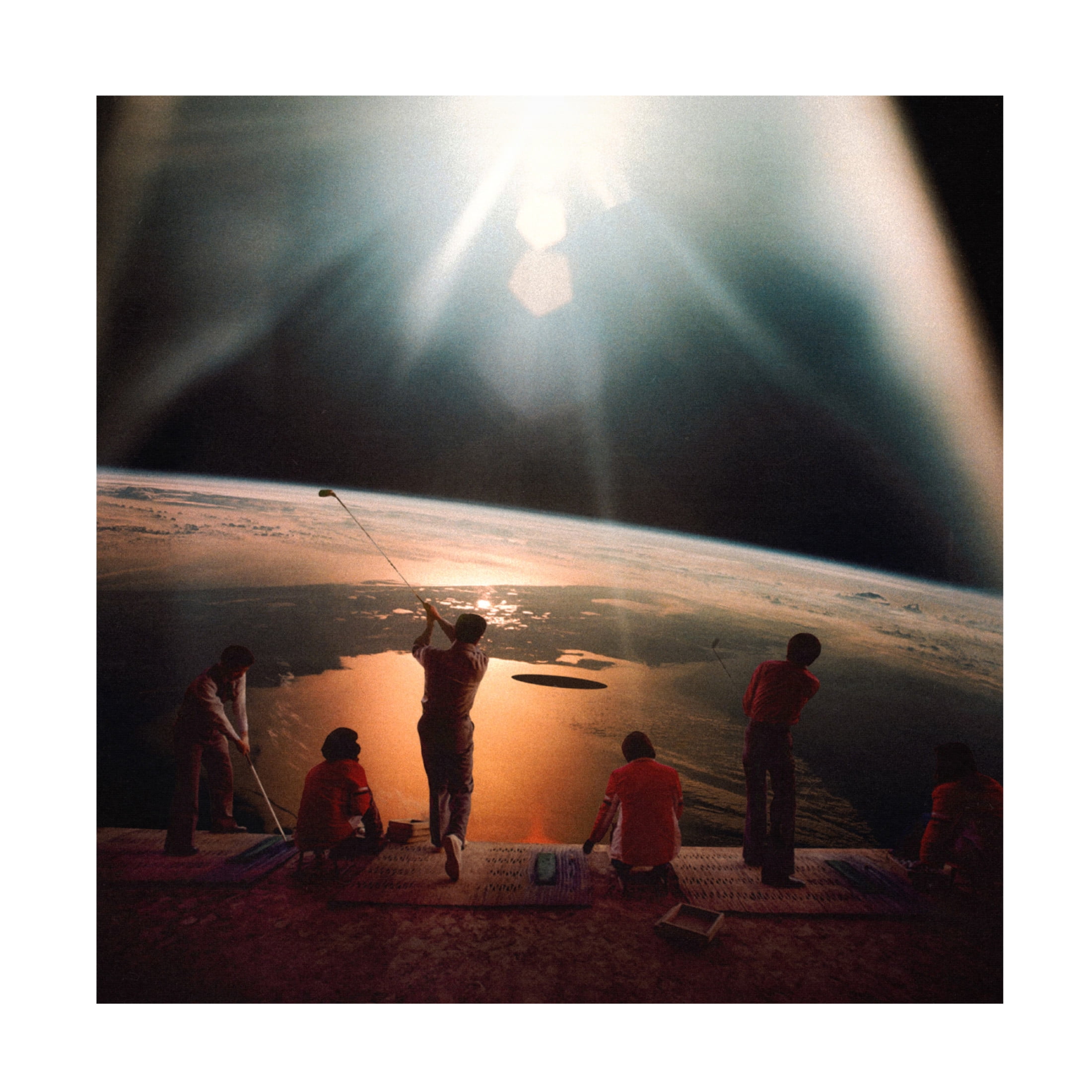 Trademark Fine Art Taudalpoi Golfing In Space Canvas Wall Art