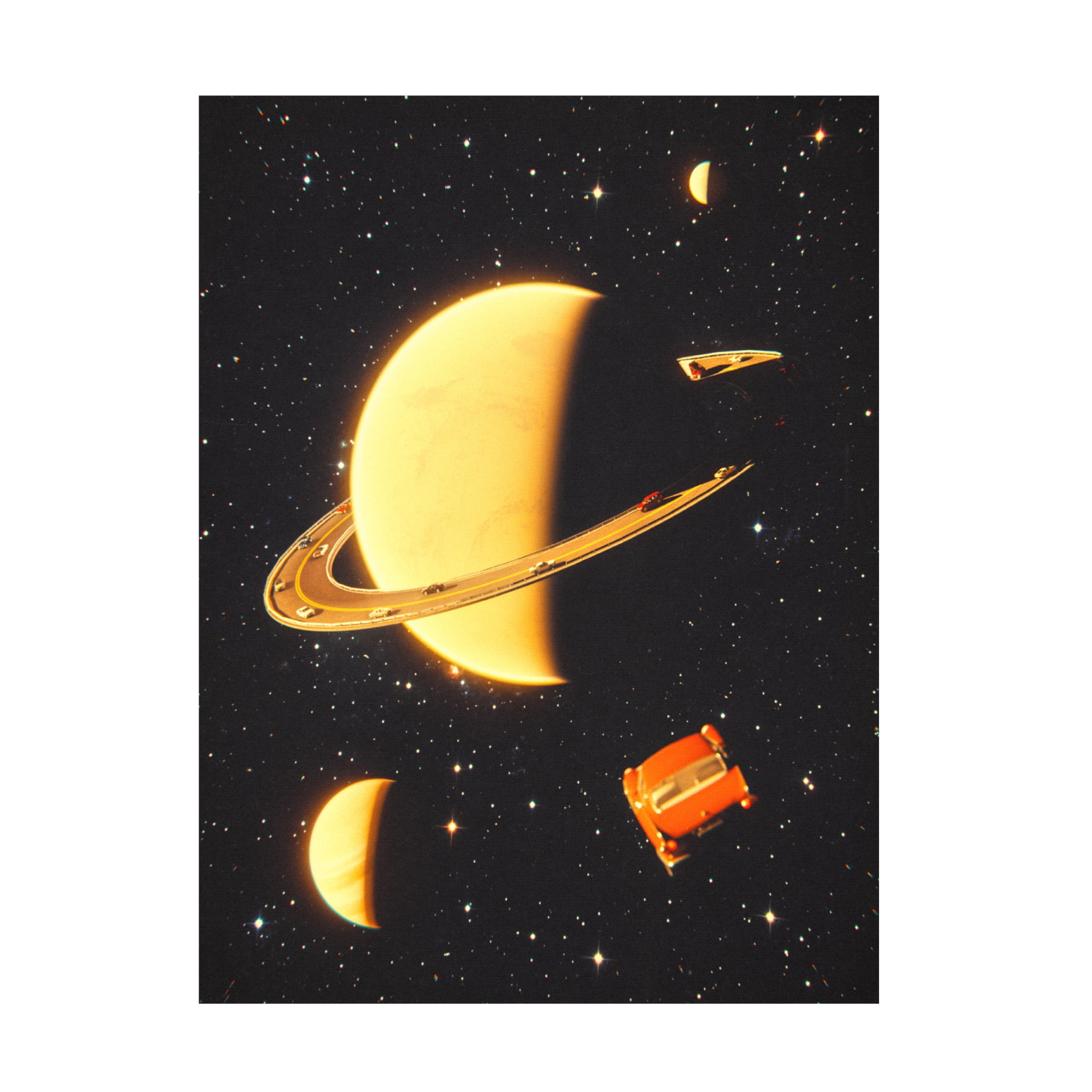 Trademark Fine Art Taudalpoi Rings of Saturn Canvas Wall Art