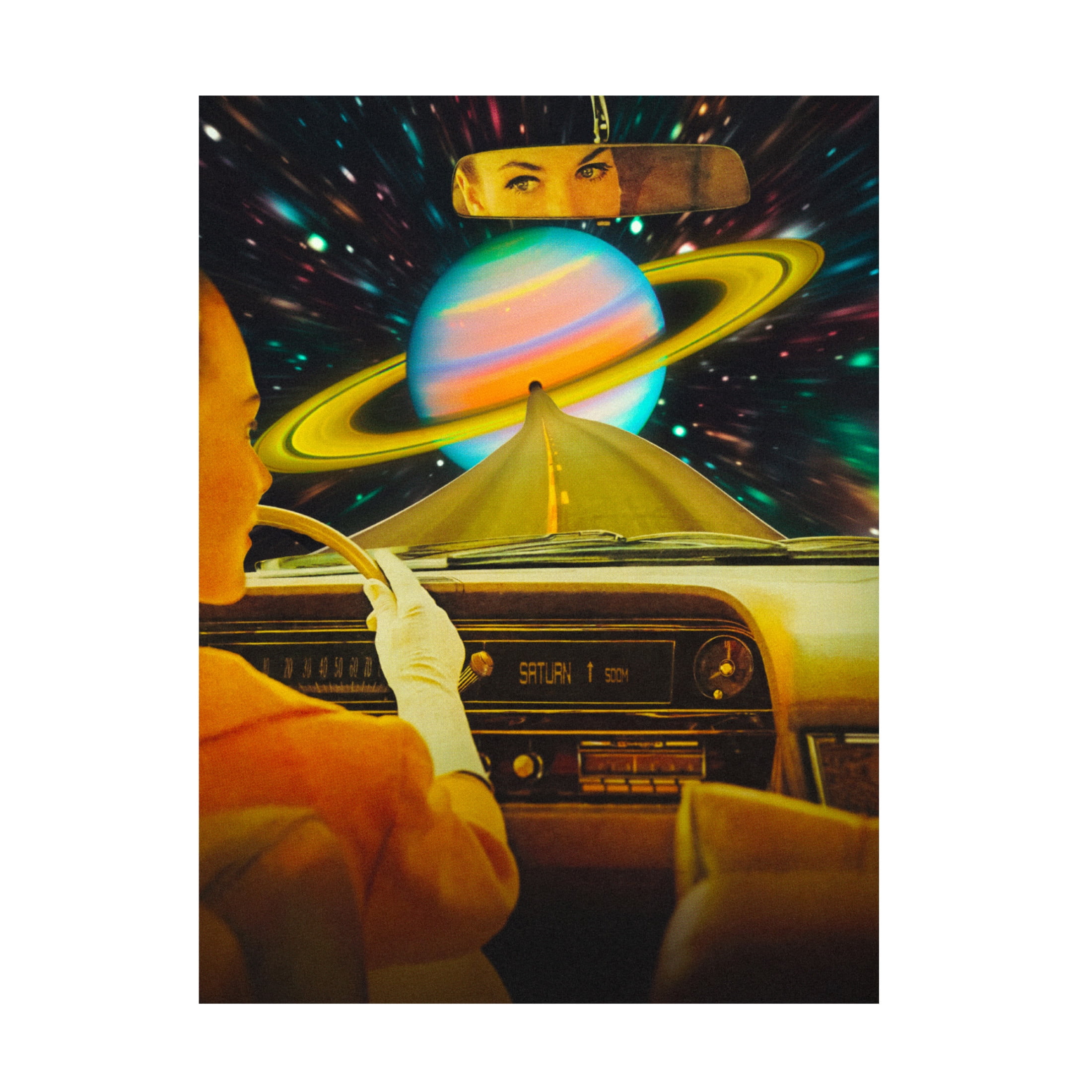 Trademark Fine Art Taudalpoi  Saturn Commute Canvas Wall Art