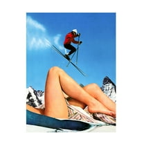 Trademark Fine Art Taudalpoi  The Big Jump Canvas Wall Art