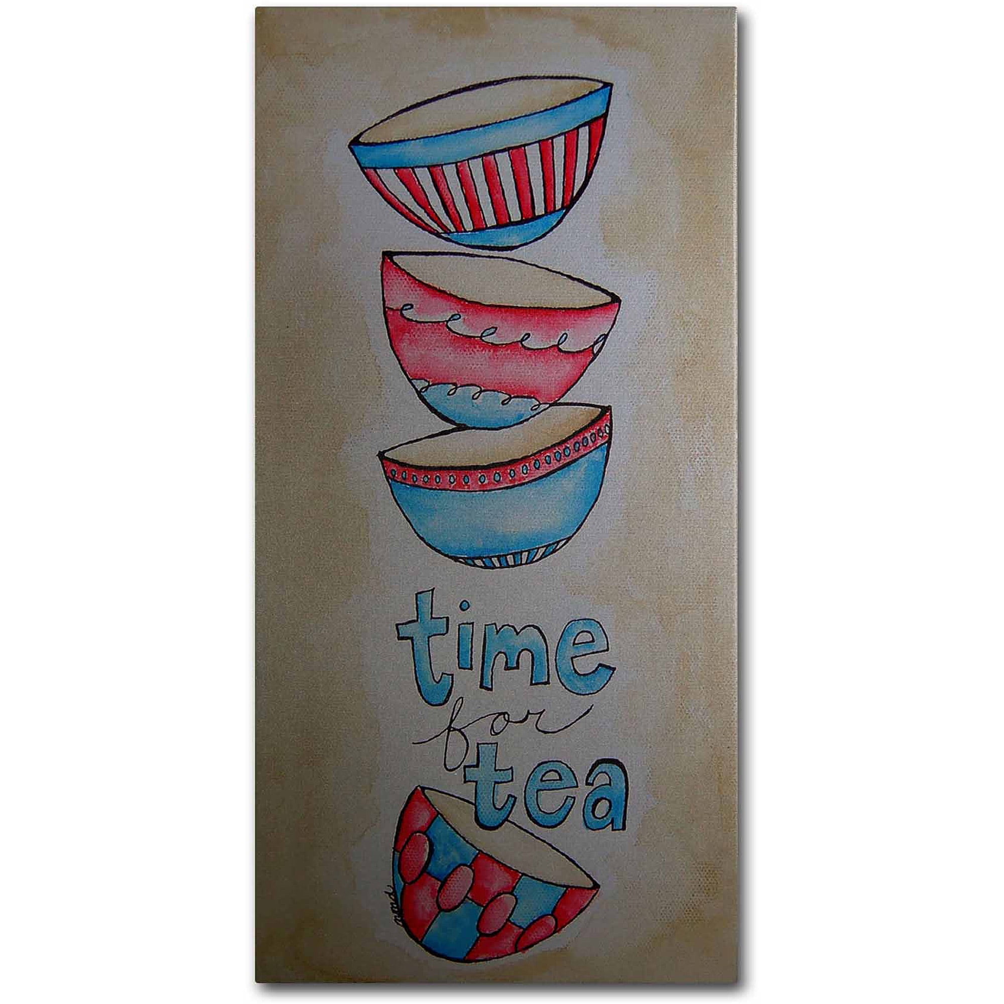 Trademark Fine Art "Tea Time" Canvas Art by Nicole Dietz