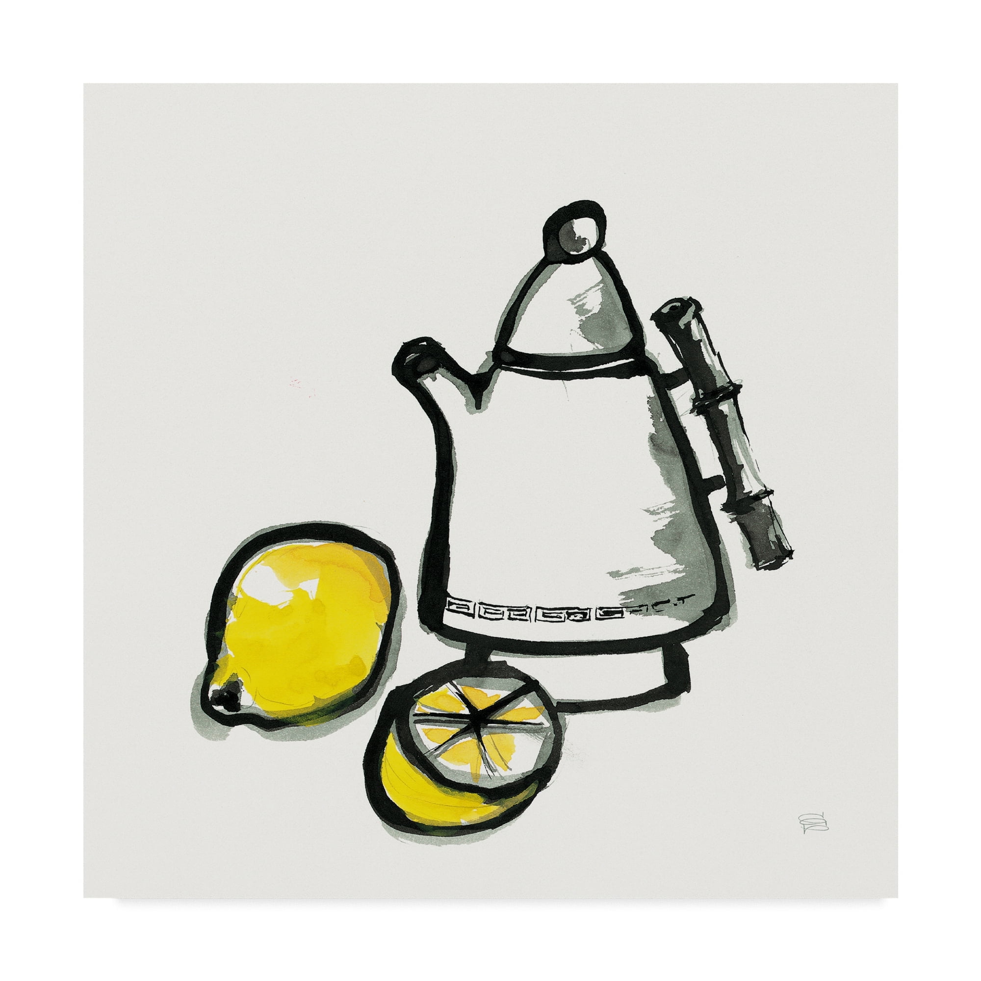 Trademark Fine Art 'Tea and Lemons' Canvas Art by Chris Paschke