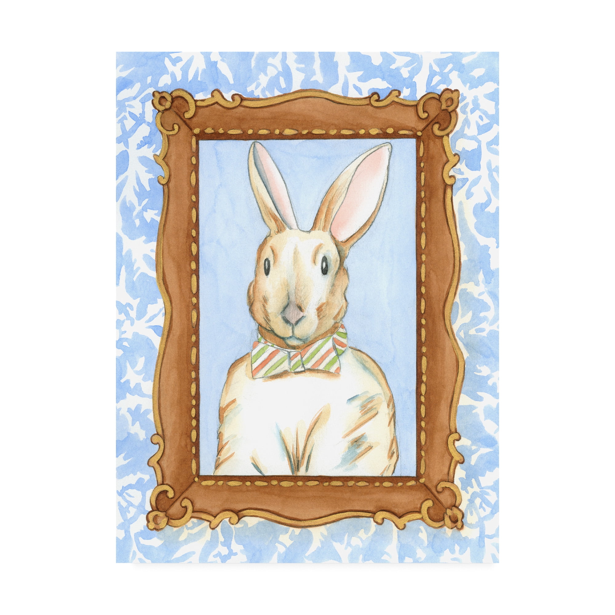 Trademark Fine Art 'Teachers Pet Rabbit' Canvas Art by Chariklia Zarris