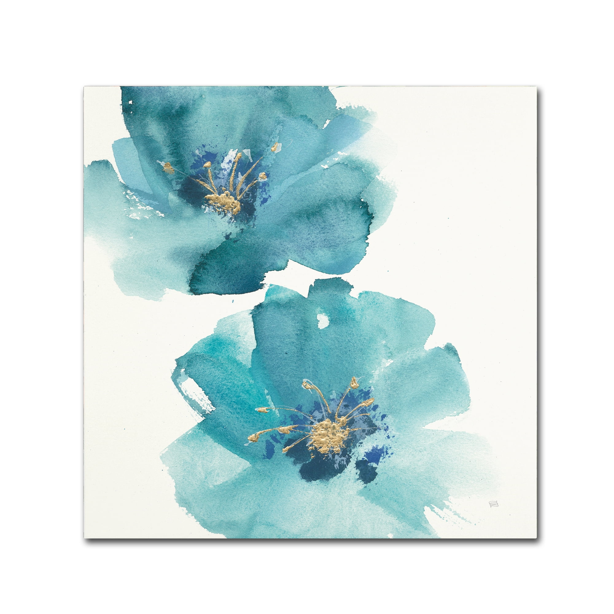 Trademark Fine Art 'Teal Cosmos III' Canvas Art by Chris Paschke