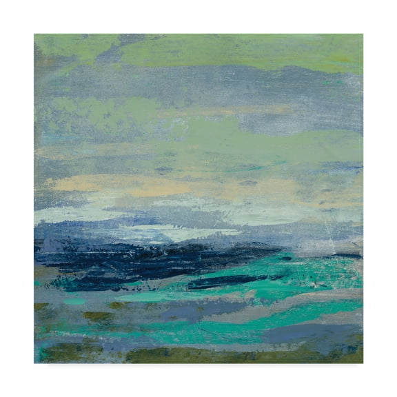 Trademark Fine Art 'Teal Wave I' Canvas Art by Silvia Vassileva