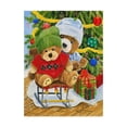 thumbnail image 1 of Trademark Fine Art 'Teddy Bear Christmas' Canvas Art by Mary Irwin, 1 of 3